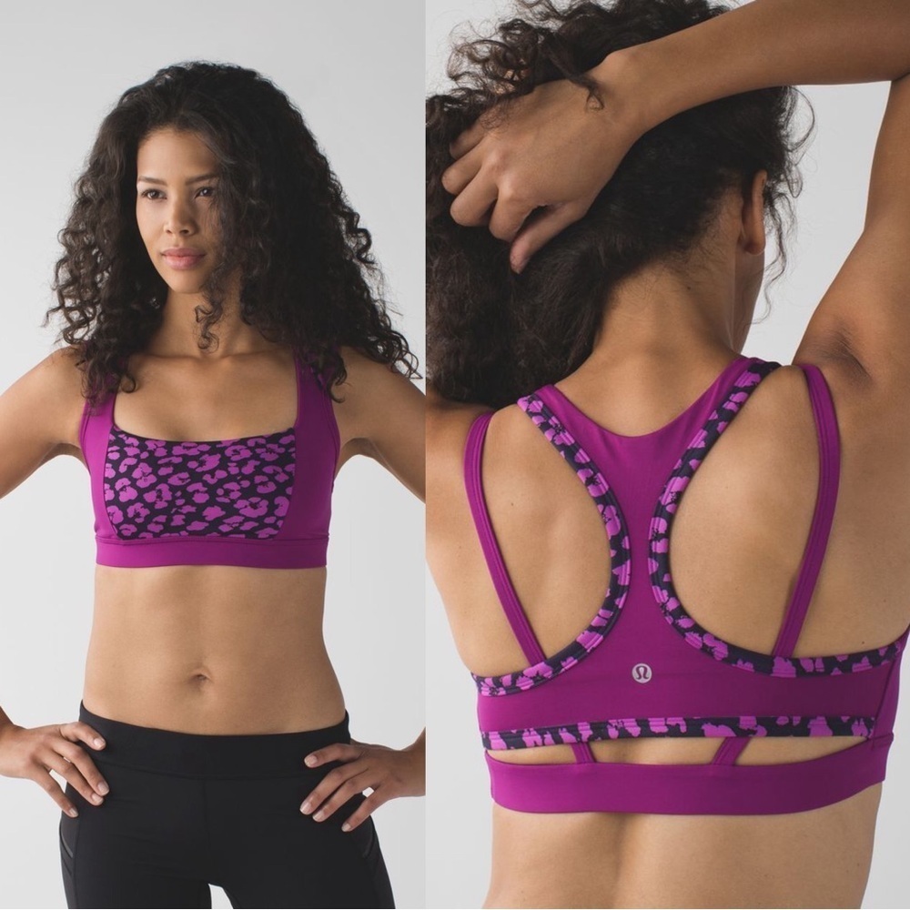 Lululemon • Splendour Bra sports athletic C/D cup yoga workout Luxtreme purple